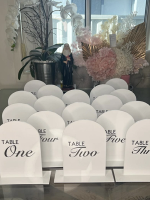 Custom Table Numbers